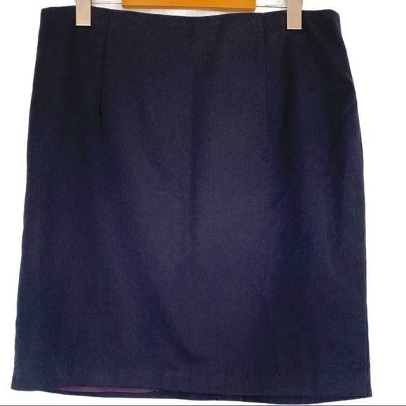 Beeches brook career skirt with back zipper navy - Picture 1 of 9